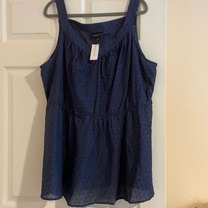 Dark blue brand new sleeveless top!